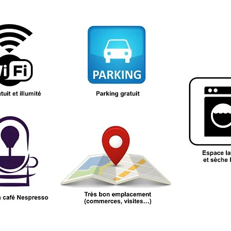 Avec Parking Centre Pour Sejour Et Affaires Διαμέρισμα *